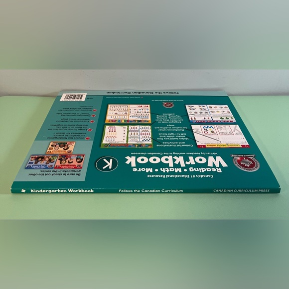 Canadian Curriculum Press Reading Math & More Workbook, Kindergarten Workbook - Picture 3 of 10